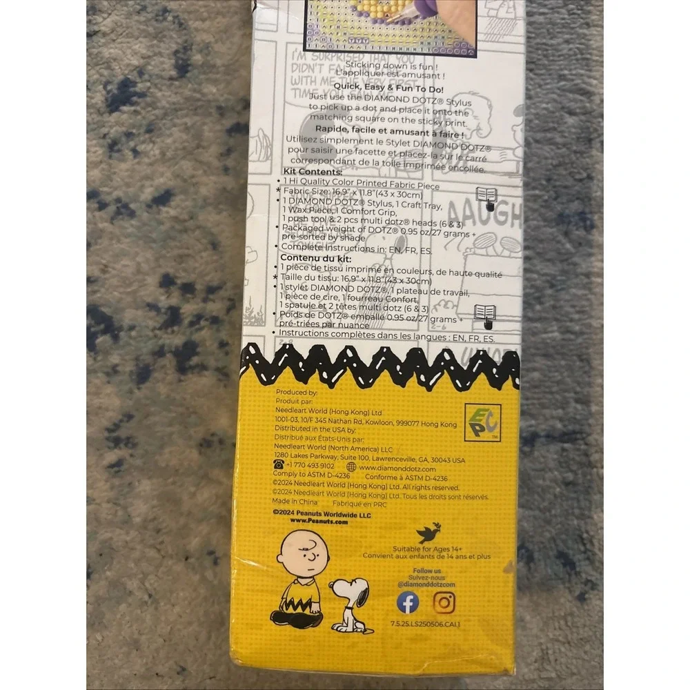 Peanuts Snoopy My Pal Woodstock Diamond Dotz Art Kit DD4.352 NEW